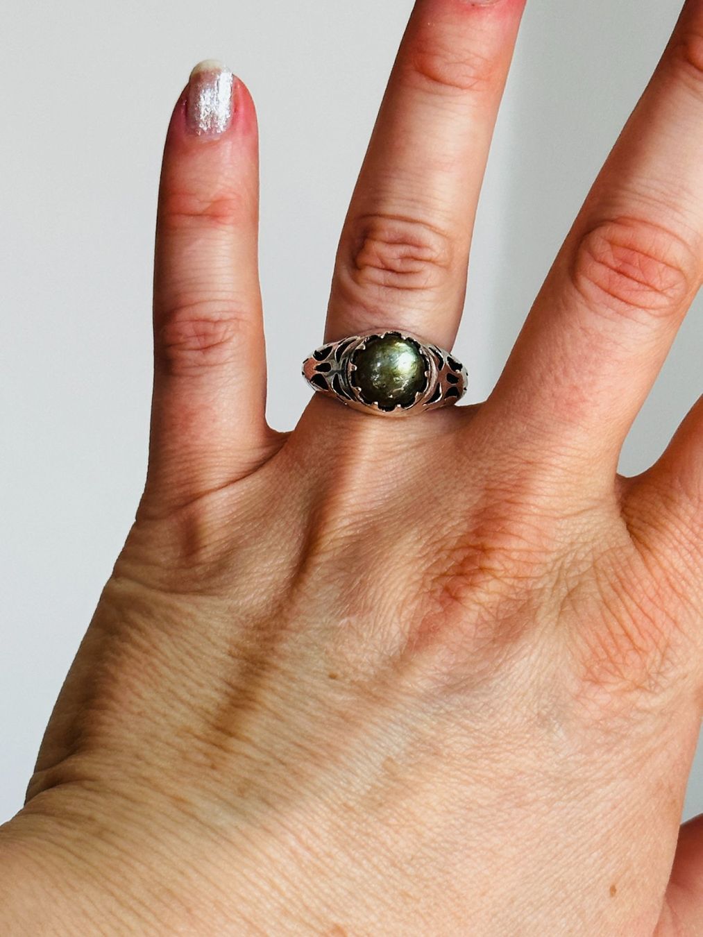 Anelli: Labradorite Gemstone Handmade ring size 57 – Nuovo e nell'imballaggio originale da Genève venduto da AGBERG 3