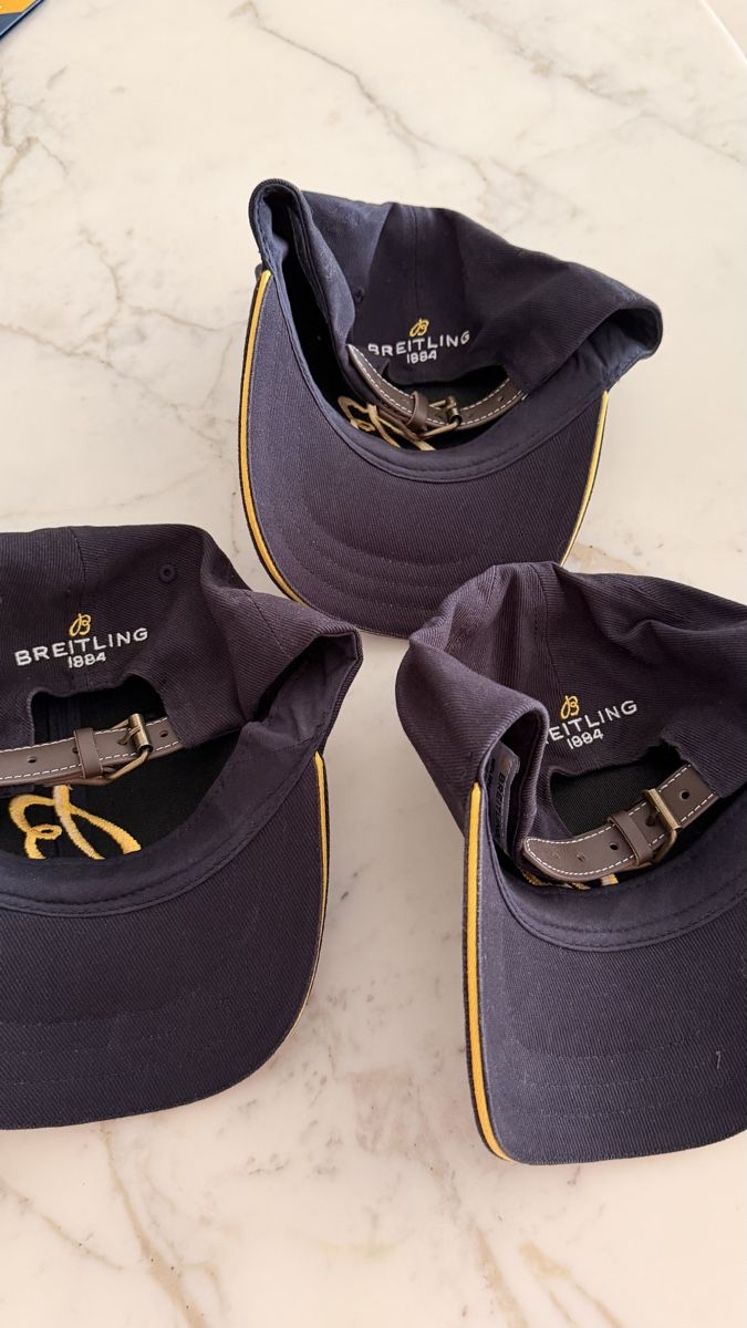 Chapeaux, bonnets & casquettes: 3x Breitling Cap blau – Neuf (Voir description) à Twann par dieberaterin 1