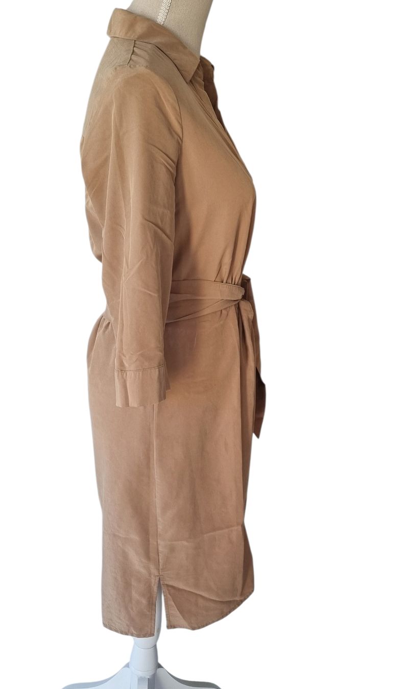 Vestiti: S.Oliver Kleid beige mit Bindegürtel Gr. 34 – Usato da Champlan venduto da acr_kkd5 1