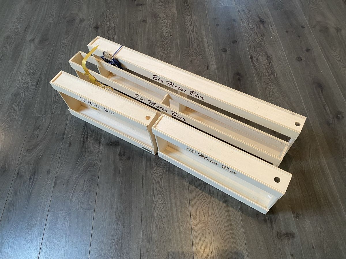Wein- & Bierkisten: Set mit 4 Geschenkpackungen 2x 2m Bier 2x 1/2m Bier – Gebraucht aus Hägglingen von Karin0802 4