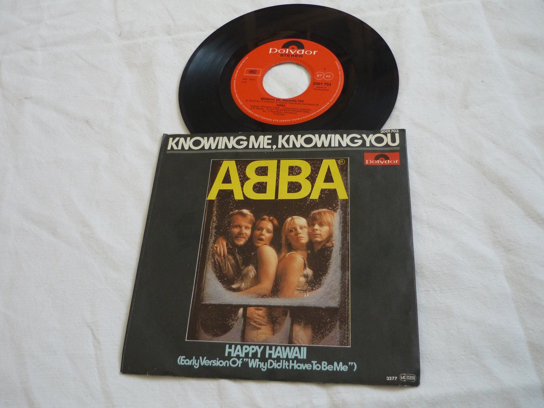 Schallplatten: 7" Single - Abba - knowing me knowing you – Gebraucht aus Beringen von Flatretriever