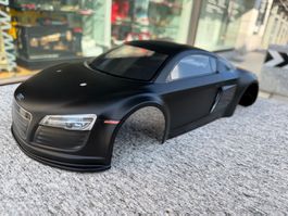 Rara Body Kyosho 1:10 Fazer Audi R8 V10 Nera opaca