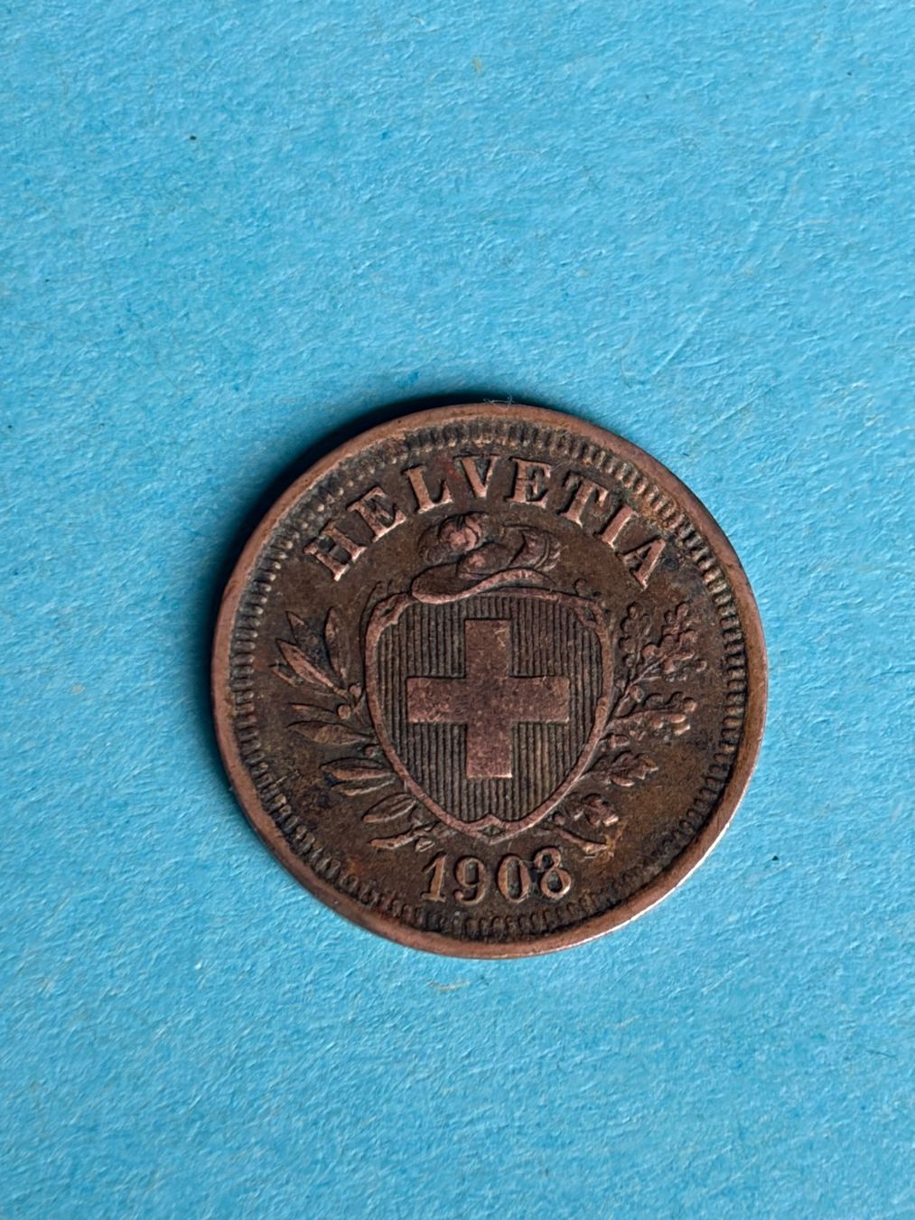 Tutti le monete: 1 Centime 1908 Berne - Presque Superbe / Fast Vorzüglich – Usato da LE LIGNON venduto da Katanaion