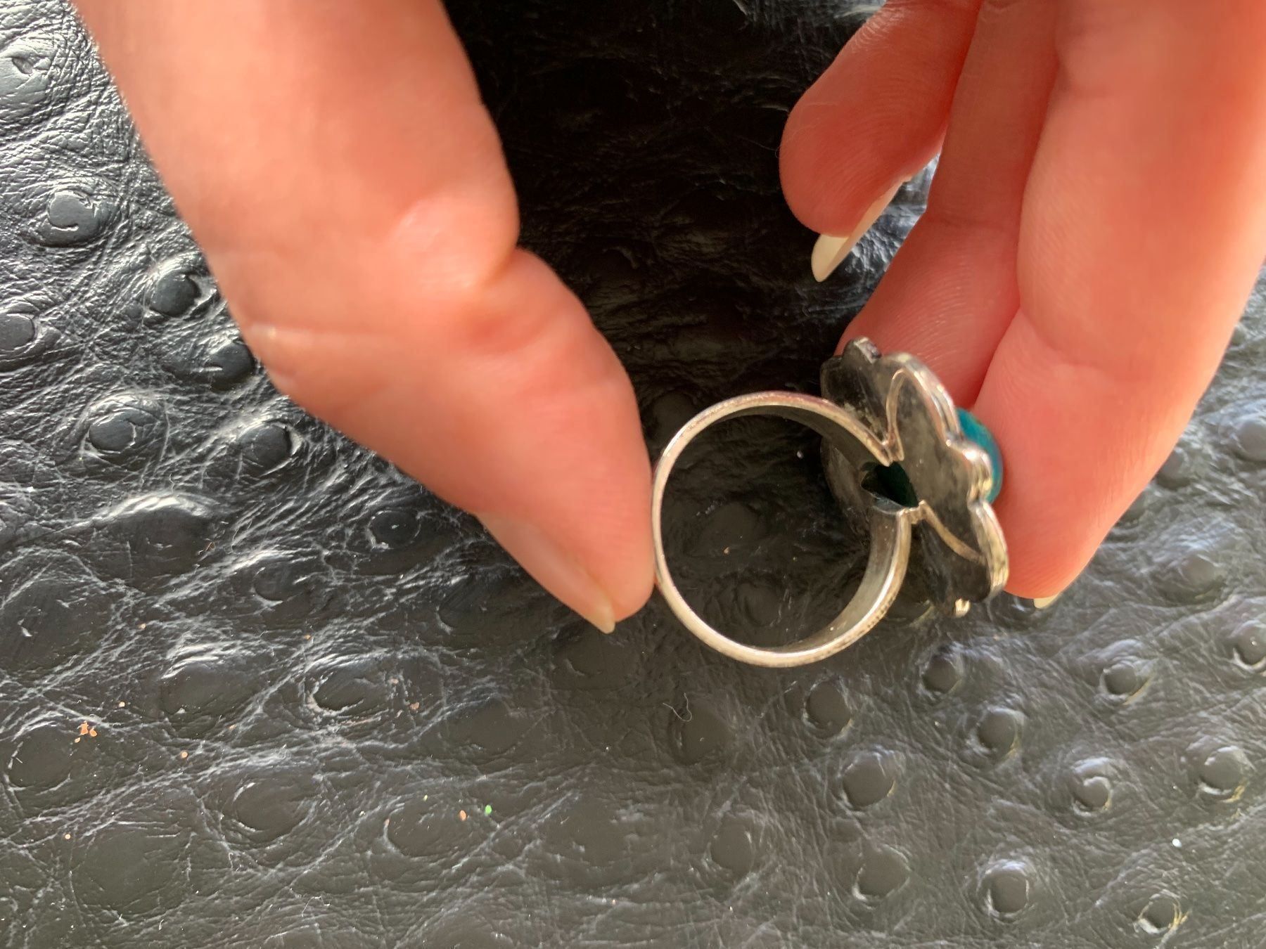 Anelli: Ring Silber mit Chrysokoll – Nuovo (secondo la descrizione) da Birsfelden venduto da Exclusivity 2