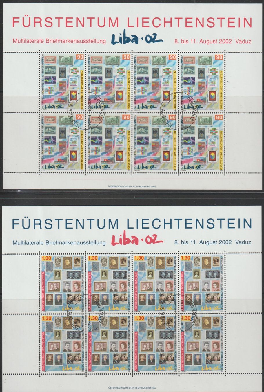 Alle Briefmarken: Liechtenstein Liba – Gebraucht aus Crans-Montana von kira56
