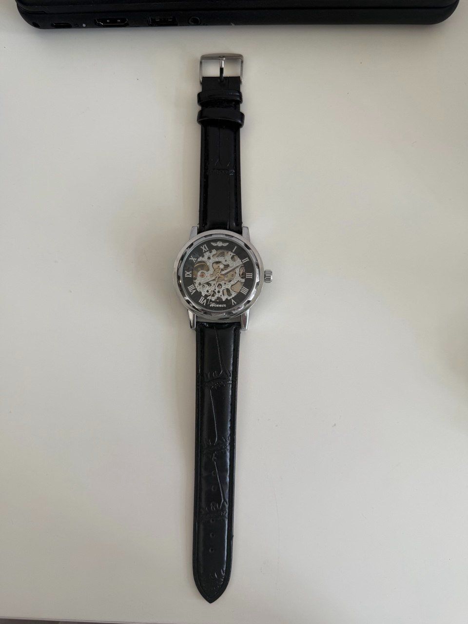 Montres: WINNER Skeleton Automatikuhr  Schwarz/Silber – D'occasion à Brüttisellen par itprofisgroup 3