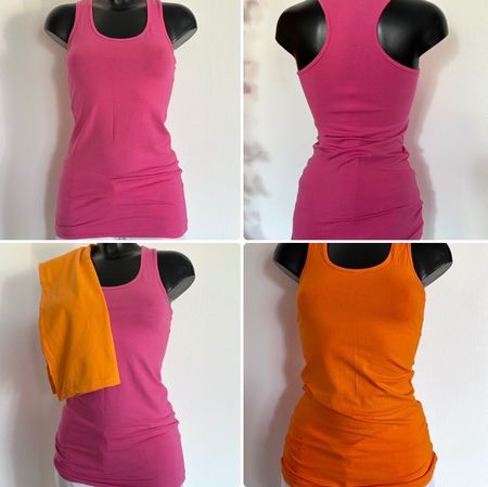 NEU ☀️💜 GR S / 36 TOP 2er Set pink + orange