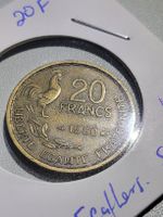 France Coin 1950. 4 feathers variety, short signature