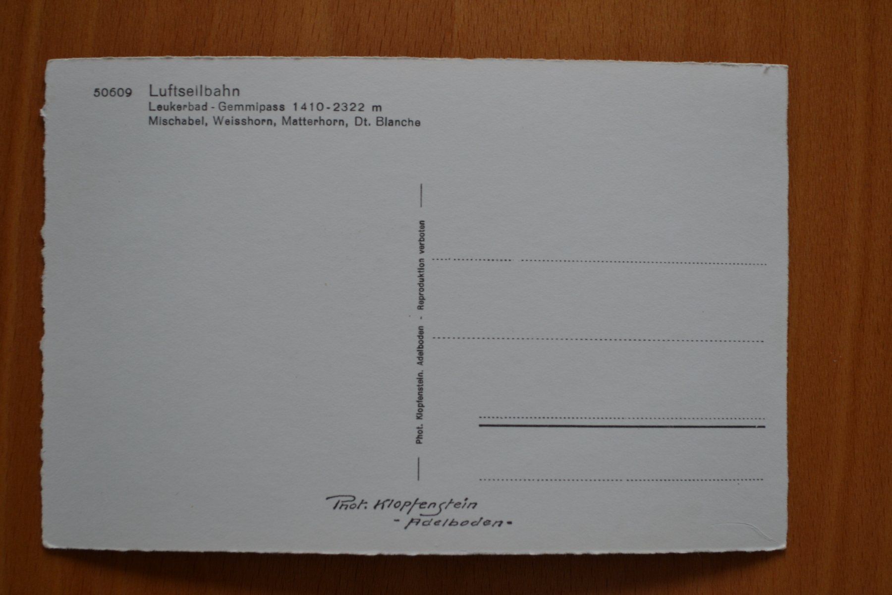 Cartoline postali: AK Leukerbad Gemmipass Luftseilbahn VS – Usato da Beinwil am See venduto da kajak55 1