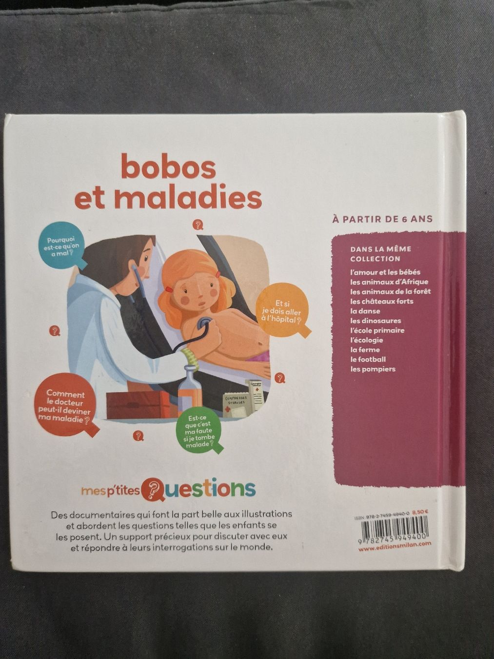 Libri: Mes p'tites questions - bobos et maladies – Usato da Villars-sur-Glâne venduto da Agnie80 1