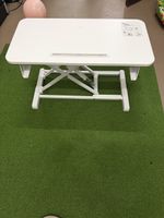 White Standing Desk Converter (detached subshelf)