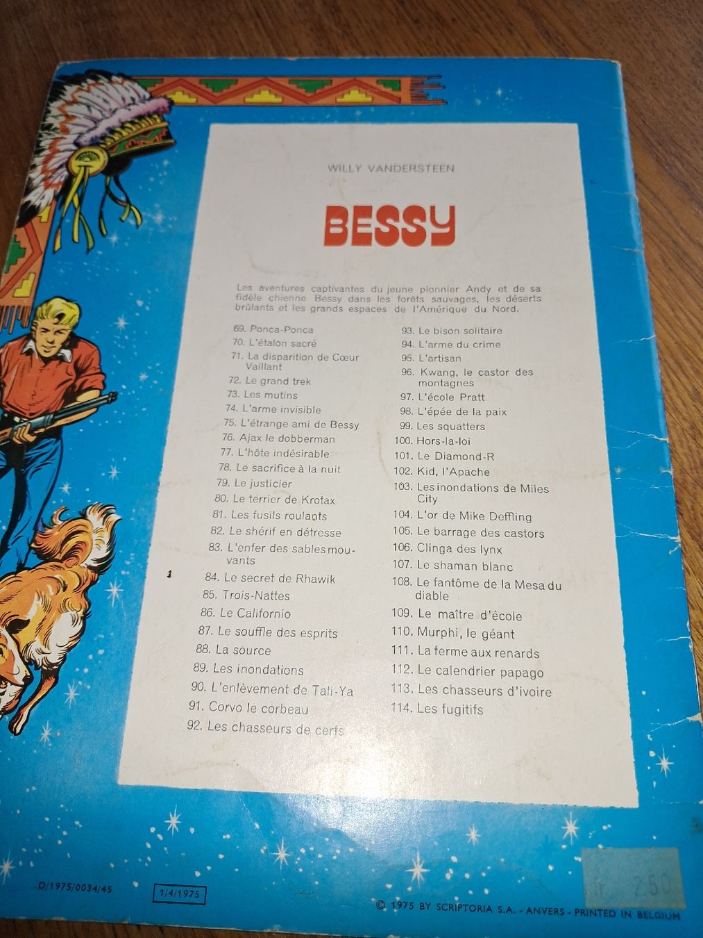 Fumetti: Bessy, tome 114, intitulée "Les fugitifs" – Usato da Le locle venduto da juliensaran 3