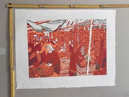 Karl LANDOLT Original-Holzschnitt 1972