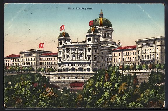 Cartoline postali: AK Bern, Bundespalast – Usato da Berlin venduto da bartko-reher