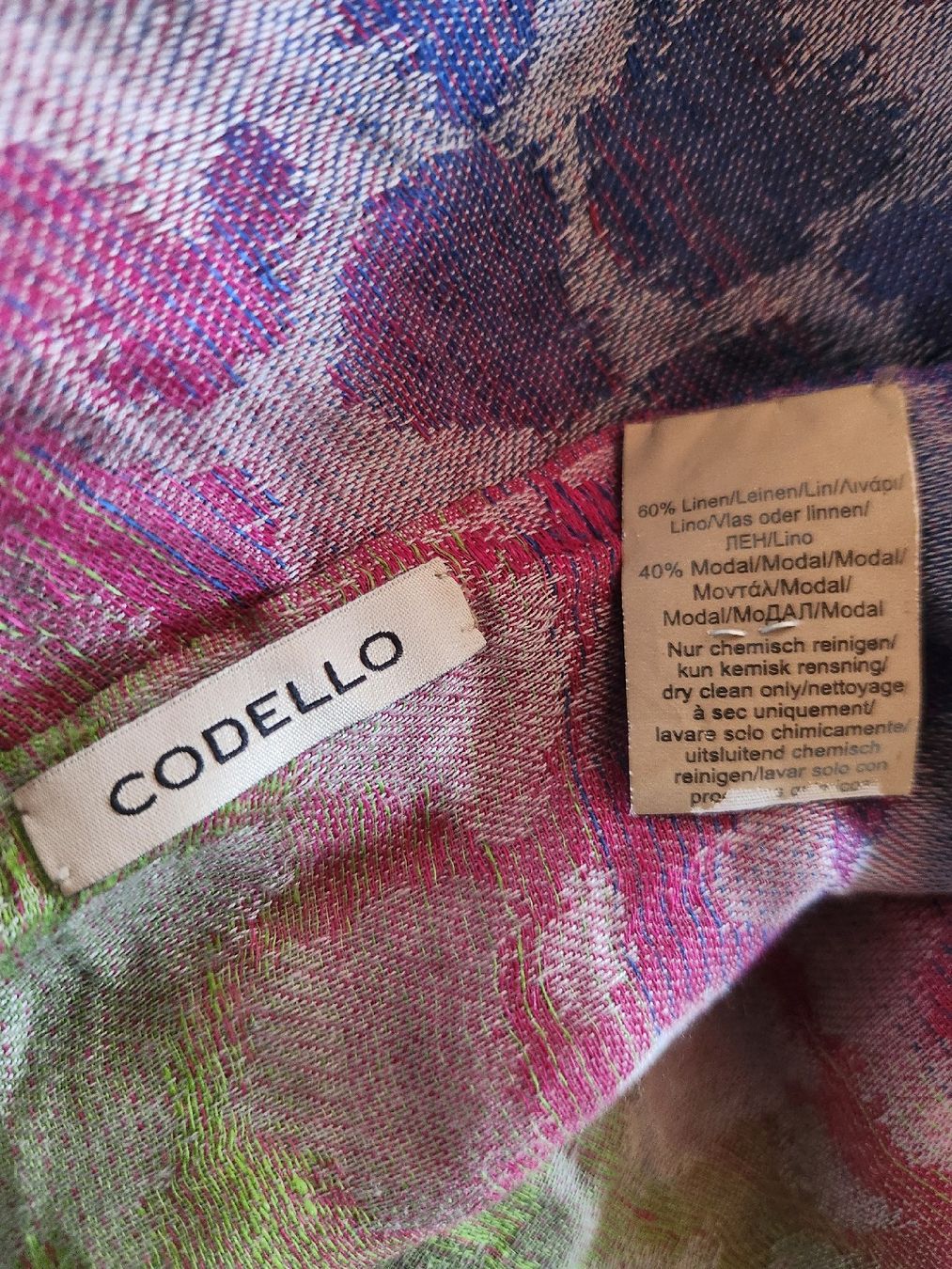 Codello Foulard & Sciarpe: Écharpe Codello  lin couleurs vives, légère – Usato da Niedergösgen venduto da Eva2410 7