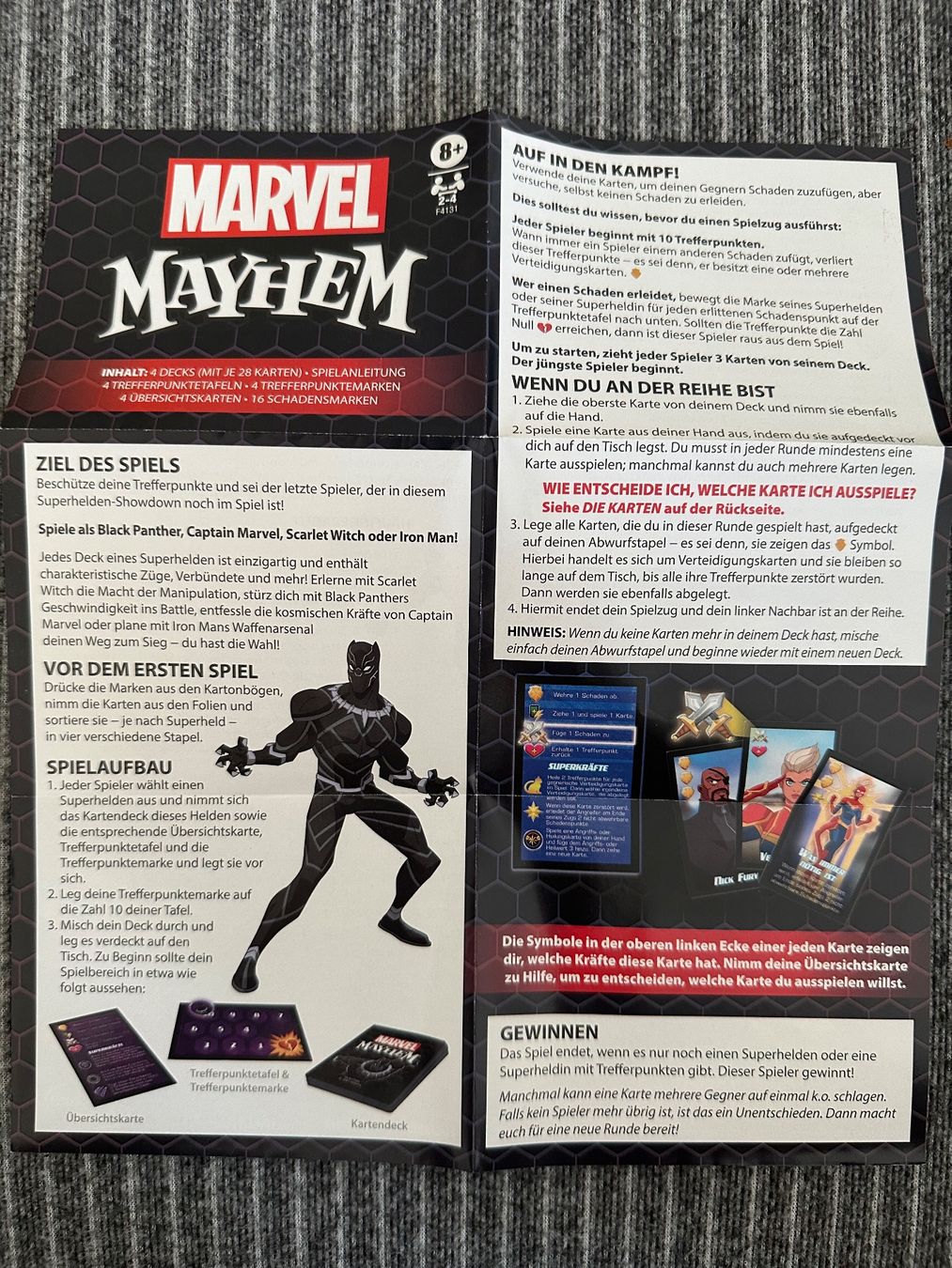 Hasbro Giochi: Marvel Mayhem - Kartenspiel – Nuovo (secondo la descrizione) da Dierikon venduto da Butcherboy 2