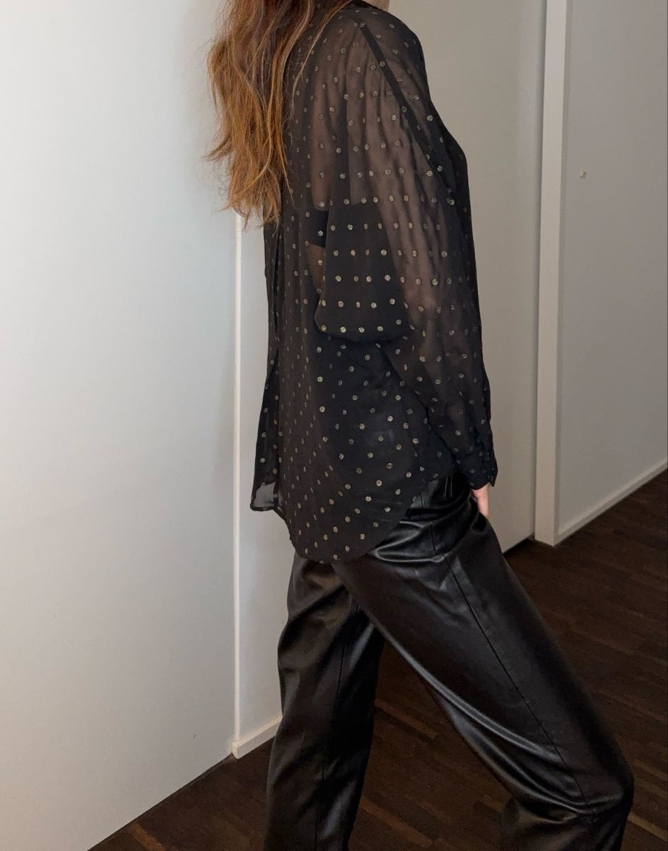Zara Camicette: Sheer black blouse – Nuovo (secondo la descrizione) da Meggen venduto da nik_5g2v 2