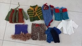 Vêtements peluche ou poupée (tricotés main)