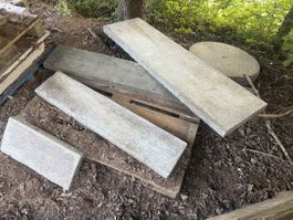 Stellplatten / Stellriemen massiv aus Naturstein