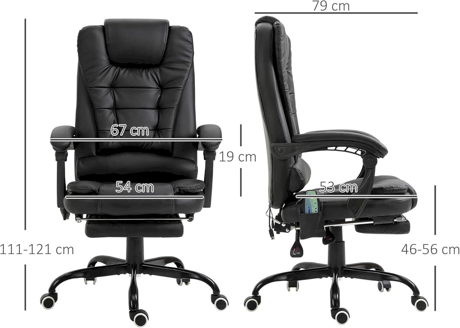 Sedie per ufficio: Bürostuhl mit 7 Punkt Massage schwarz – Nuovo e nell'imballaggio originale da Bottighofen venduto da zaap 7