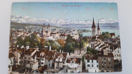 Zürich mit Bergen
