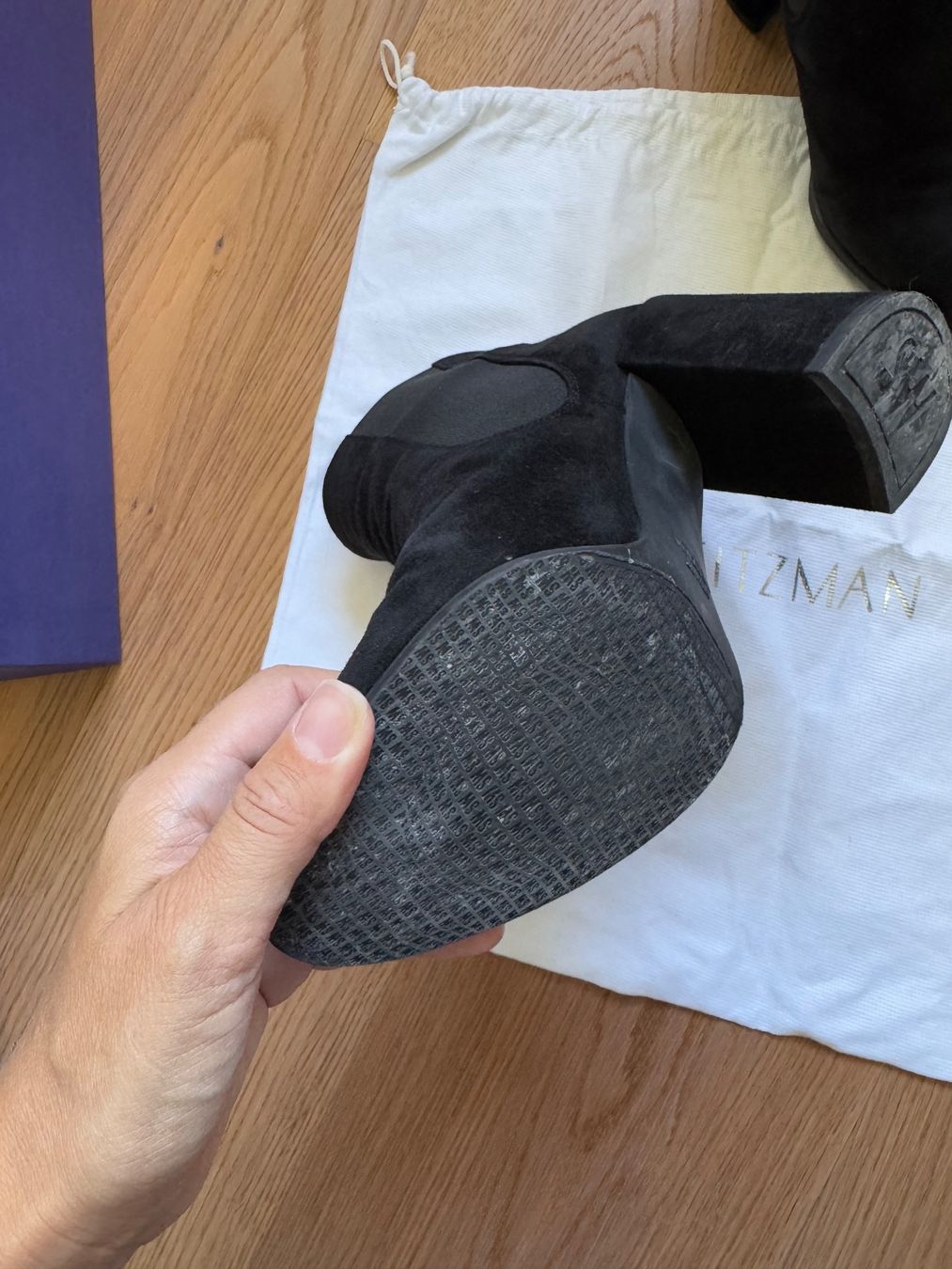 Stuart Weitzman Scarpe da donna: Stuart Weitzman Stiefeletten, Gr. 38, schwarz – Nuovo (secondo la descrizione) da Triesen venduto da dardaleni 5