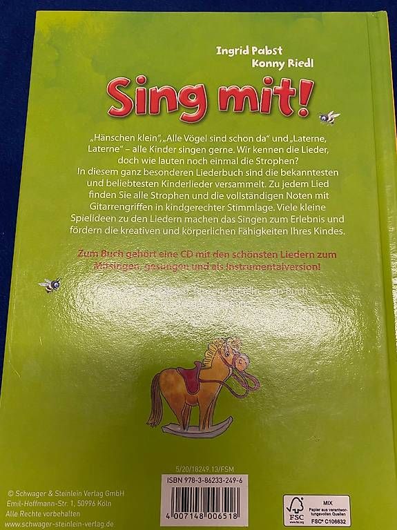Audiolibri: Sing mit! Kinderliederbuch mit CD - Top Zustand! – Usato da Dietlikon venduto da Ss11 2