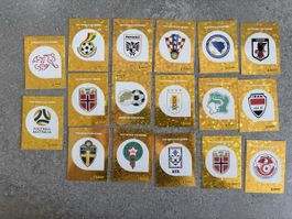 Panini WM 26 verschiedene Team-Wappen