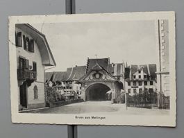 Alte PK / Gruss aus Mellingen AG Gelaufen 1918
