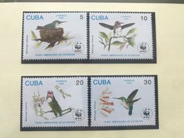 Kuba 1992 Satz WWF Bienenelfe postfrisch