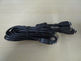 Game Boy Advance 4-er Linkkabel schwarz GBA Link Kabel Neu