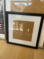 Cadre photo noir vide carré avec passe-partout kraft - CHF 7