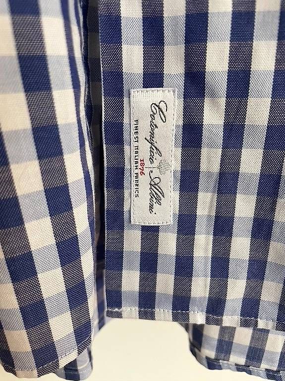 Camicie: Langarm Hemd 44 XL blau weiss  – Usato da Adligenswil venduto da g-day-mate 2