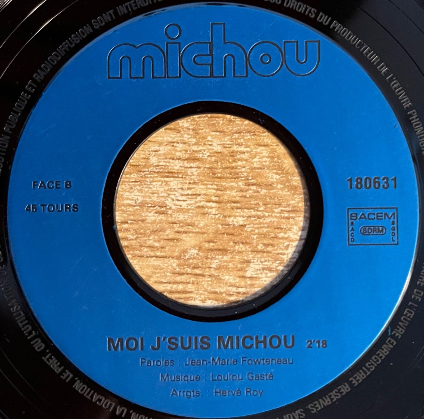 Dischi in vinile: MICHOU - FOFOLLE – Usato da Bussigny venduto da vinyl-pas-cher 3