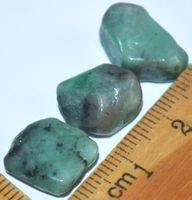 Mineralien Set L-5695 – 3 Stück Smaragd roh 25,60 Karat