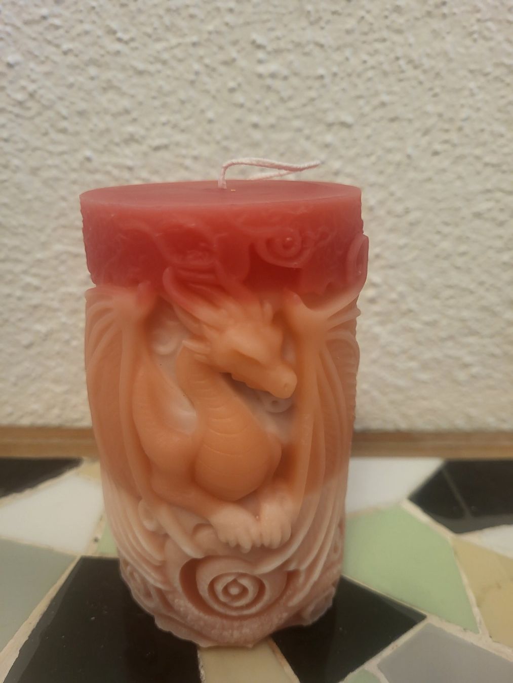 Candele: Kerze mit Drachen – Usato da Oberentfelden venduto da rog_7cbw 3