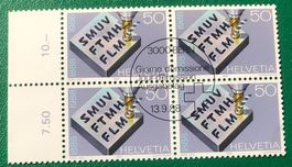 4 er Block Nr. 766 mit ETStempel Bern   