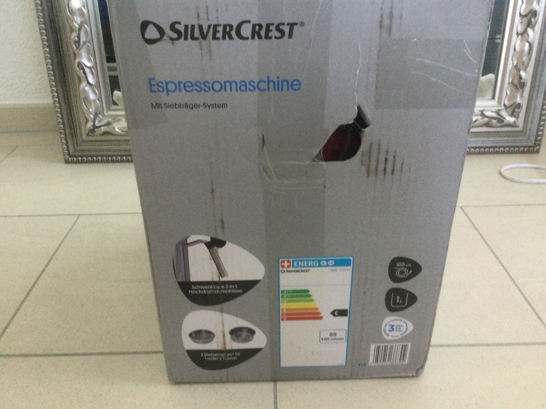 SilverCrest Macchine per caffè & Macchine per espresso: Silvercrest Espressomaschine rot mit Kolben Originalverpackt – Nuovo e nell'imballaggio originale da Zug venduto da ang_rxx5 3
