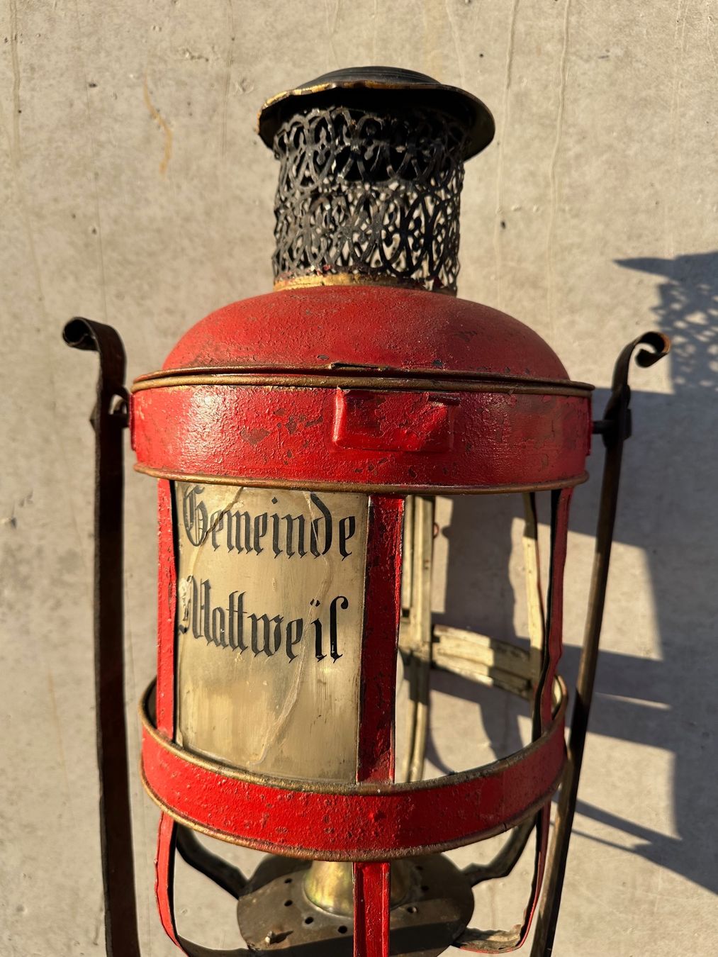 Lampen: Antike Leuchte, Elektrifizierte Petrolleuchte – Gebraucht aus Laufenburg von industrial-silence 1