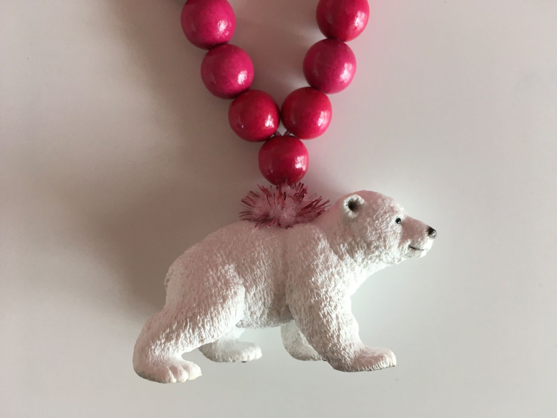Catenine: SCHLEICH Kette Eisbär junges Fuchsia – Nuovo e nell'imballaggio originale da Zollikofen venduto da poppala 3