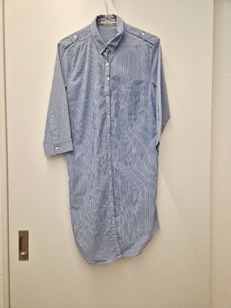 ZARA - Striped Shirt Dress 3/4 Sleeve - Size S