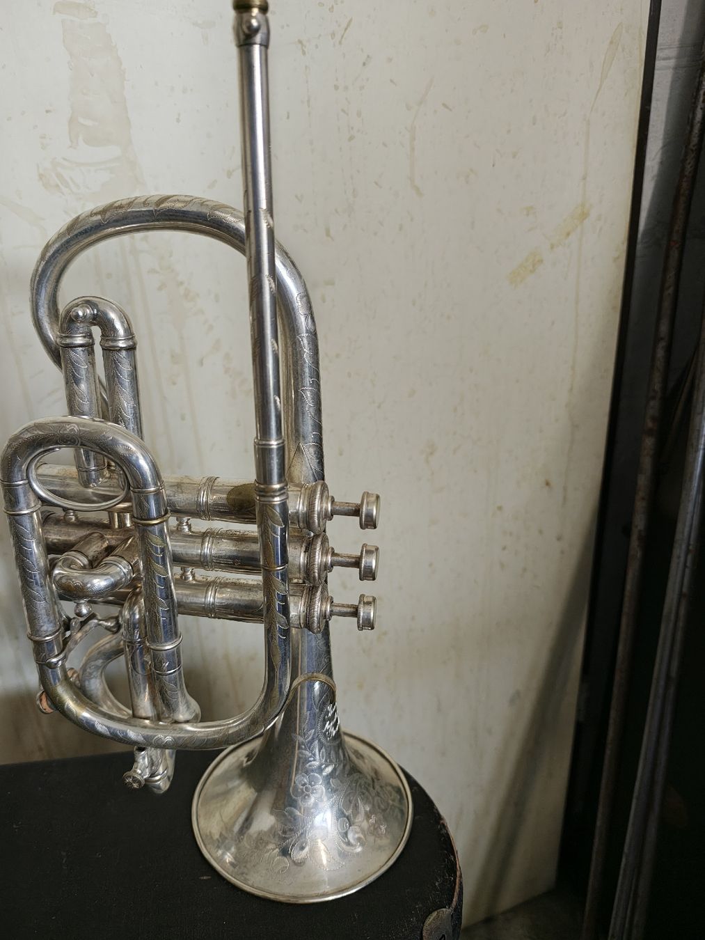 Musikinstrumente: B.Cornet mit Gravur – Gebraucht aus Langenthal von Saxophone23 2