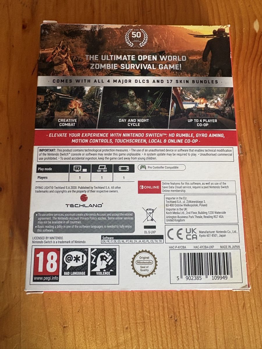 Nintendo Spiele: Dying light Switch Multilingue – Gebraucht aus La Brévine von daduszka 1