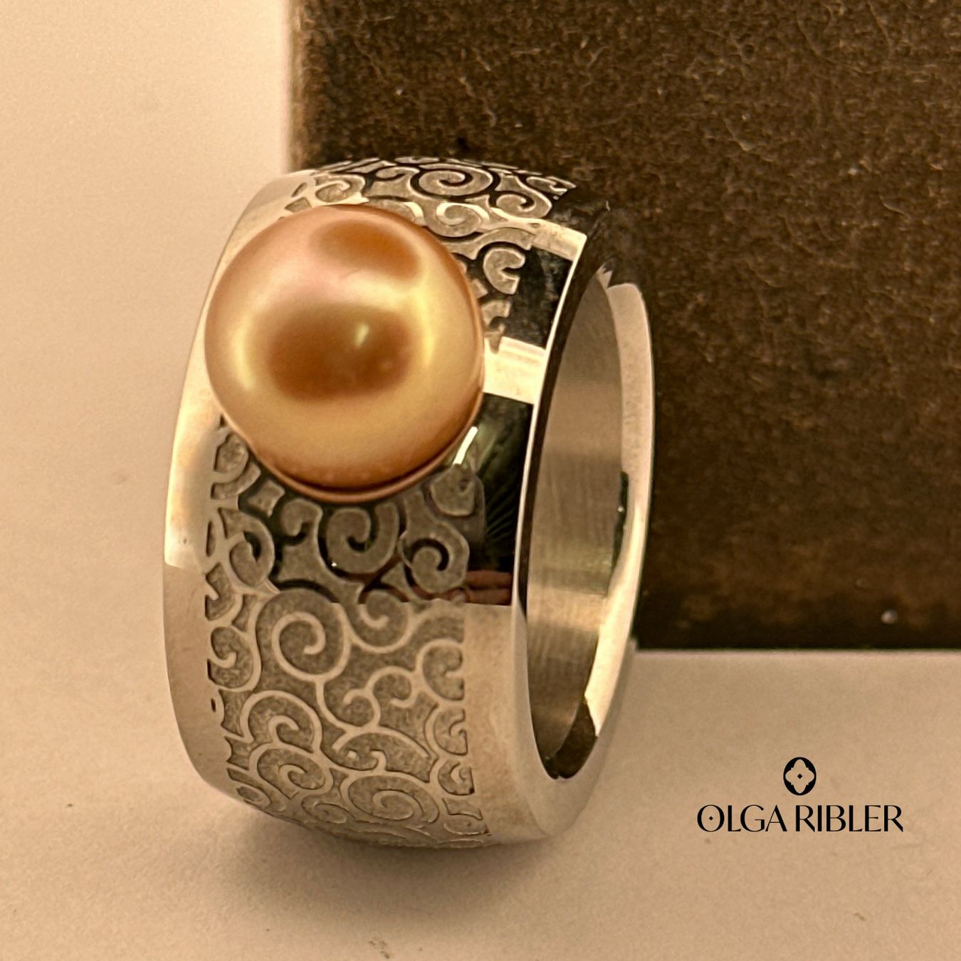 Olga Ribler Anelli: Perlen Ring Edelstahl  Grösse 56 – Nuovo (secondo la descrizione) da Luzern venduto da Schmuckoutlet 1