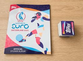 Topps UEFA Women's Euro 2025 Komplettset- Sticker Ohne Album