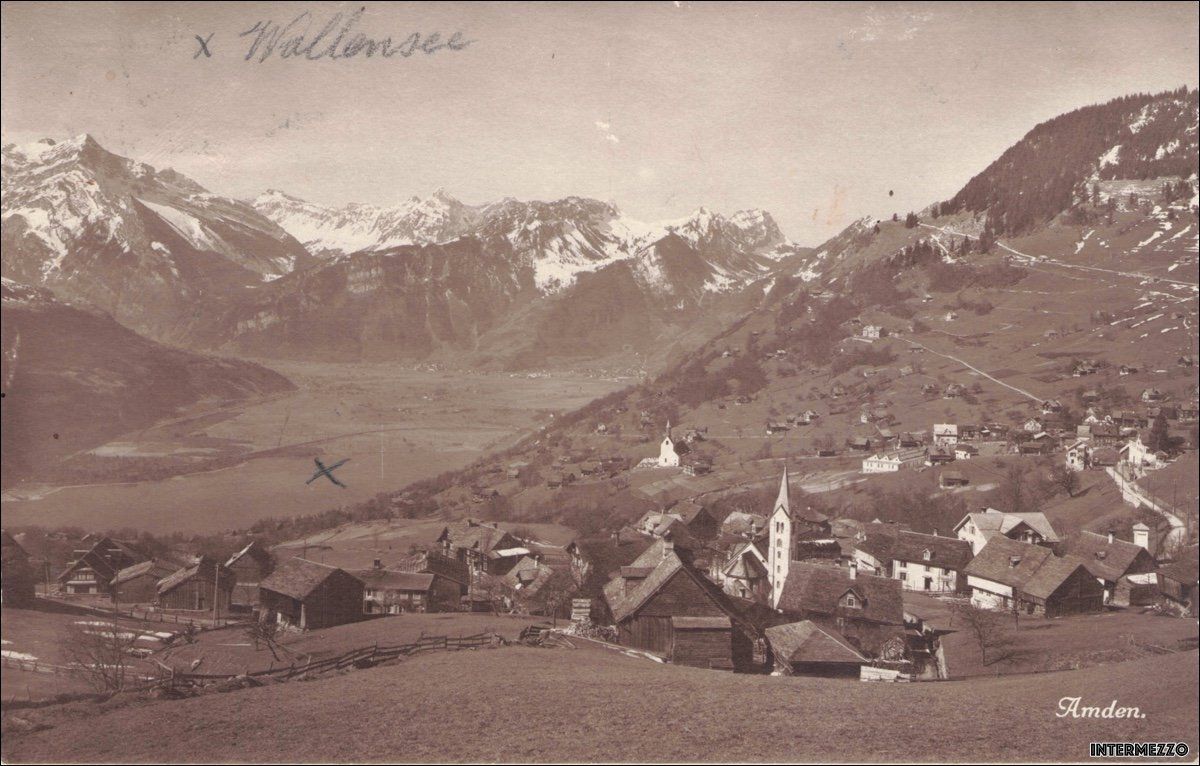 Cartoline postali: Amden SG // 1923 Dorf – Usato da Basel venduto da intermezzo12