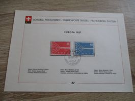 Feuille de collection n° 157 en français 90.--