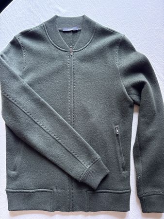 Z Zegna Bomber Jacket Wool Green Size S new