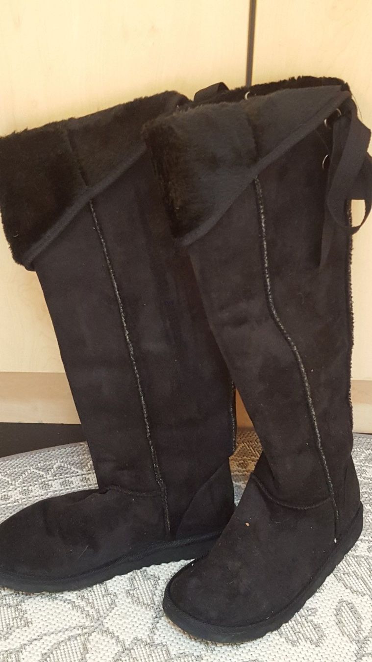 Damenschuhe: Boots Stiefel braun Overknee neuwertig – Neu (gemäss Beschreibung) aus Hittnau von Gamoe 2