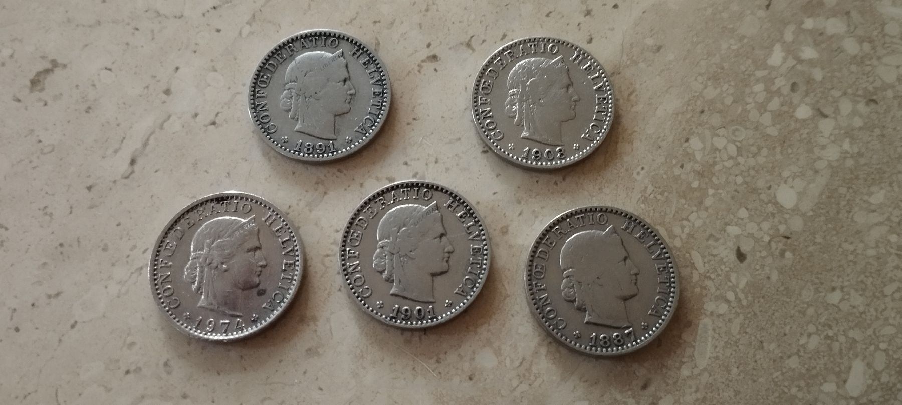 Tutti le monete: 10 x 20 Rappen Schweiz – Usato da Oberdorf SO venduto da and_jxk2 6